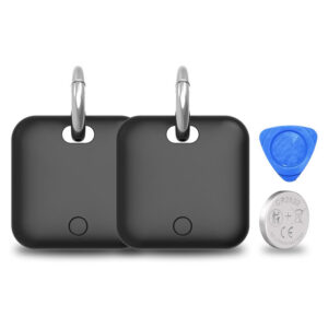 画板 1-4 Tracker Tags-2 Pack(iOS Only) Compatible with Apple with 1 Battery,Replaceable Battery,Bluetooth Luggage Smart GPS Tag Works with Apple Find My APP,Item Finders for Dog/Key/Luggage