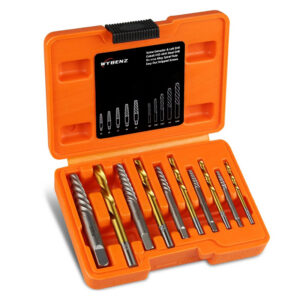 画板 1-5 14Pcs Screw Extractor and Left Hand Drill Bits Set, Easy Out Screw Extractor Set, Broken Bolt Extractor Kit Bolt Remover, Reverse Cobalt HSS Steel Drill Bit for Remove Stripped Screws and Broken Bolts